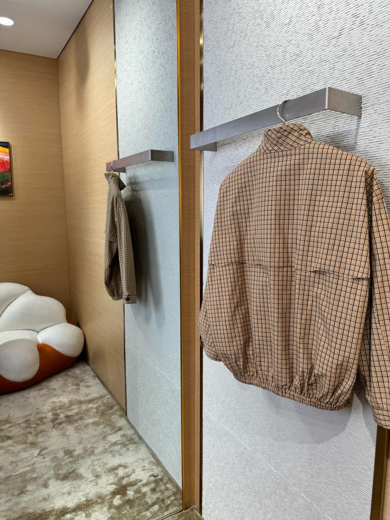 Miu Miu logo patch stand-up collar jacket 2