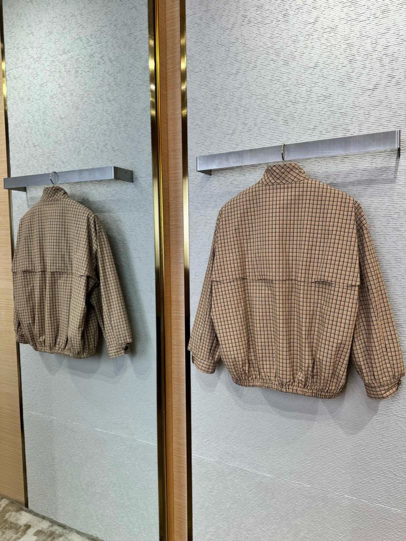 Miu Miu logo patch stand-up collar jacket 4