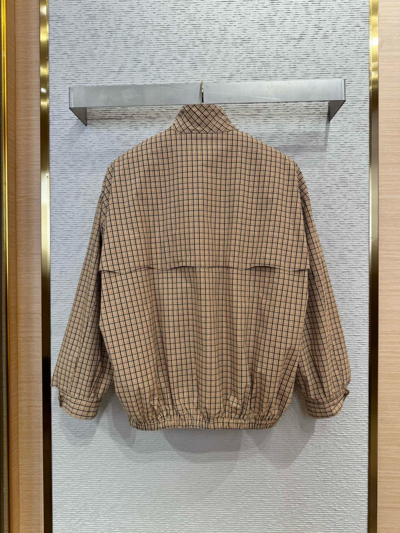 Miu Miu logo patch stand-up collar jacket 5