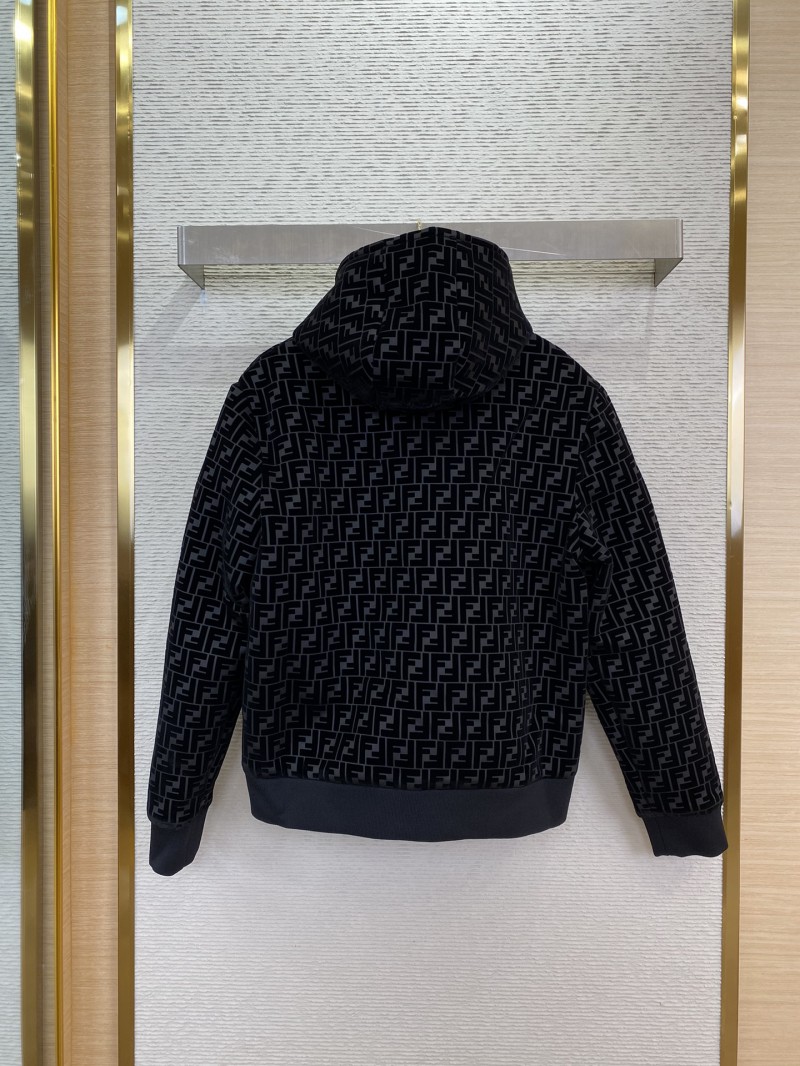 Fendi Flocked Hooded Jacket 1