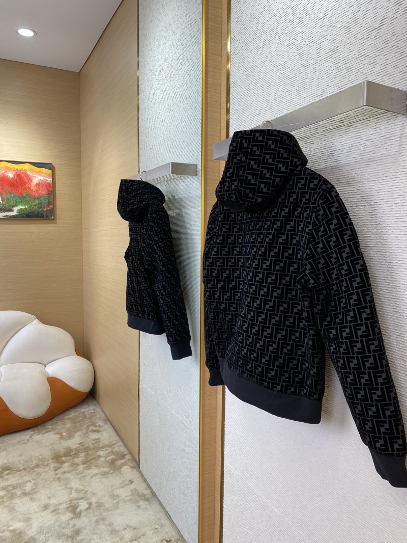 Fendi Flocked Hooded Jacket 3