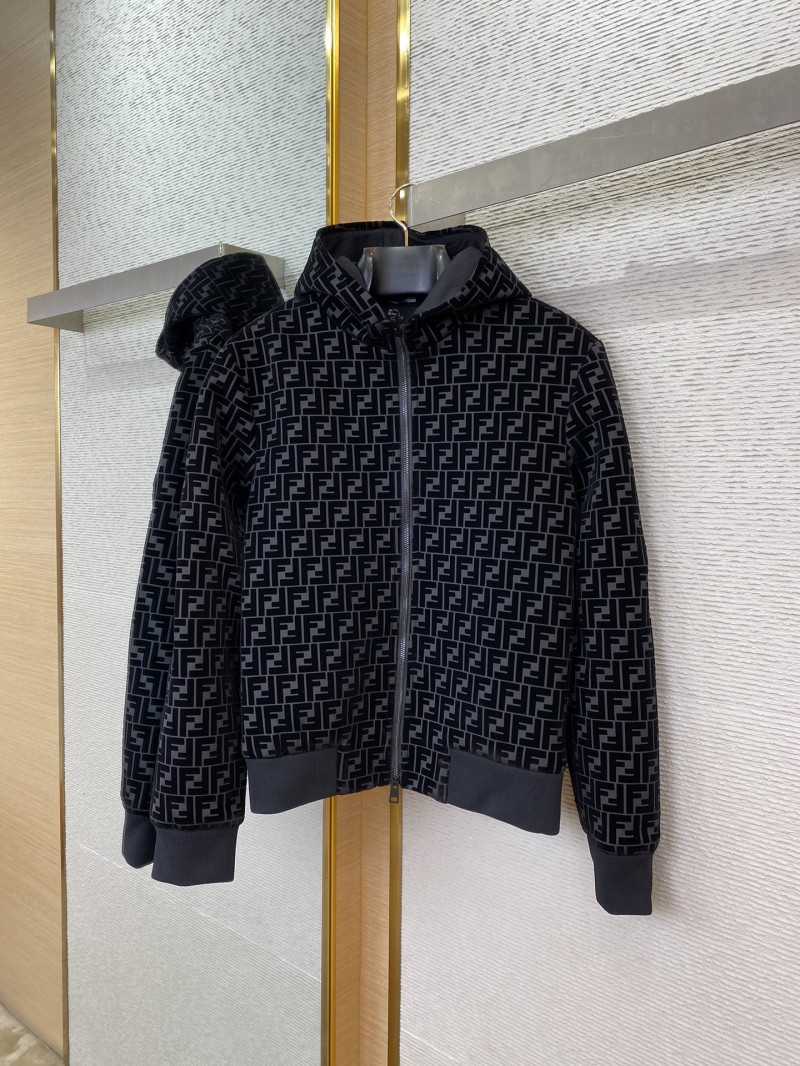 Fendi Flocked Hooded Jacket 4