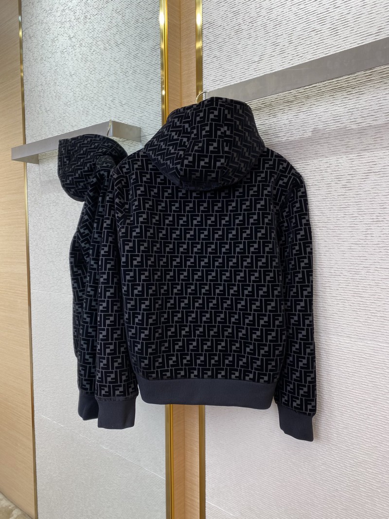 Fendi Flocked Hooded Jacket 5