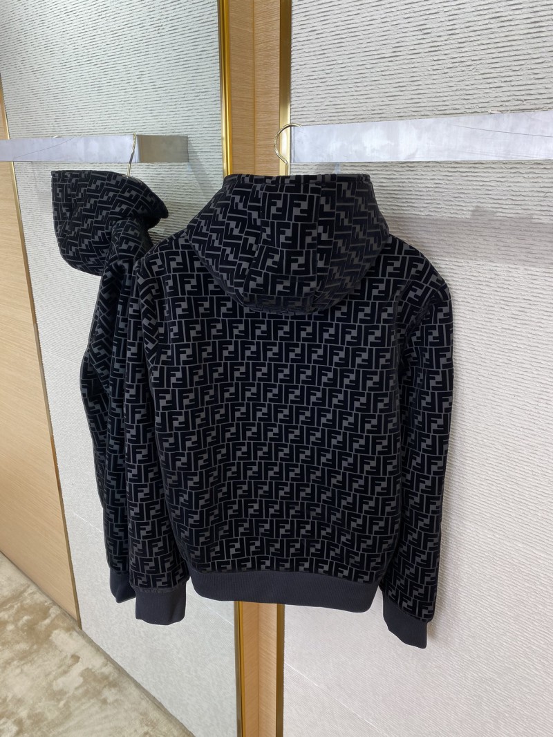 Fendi Flocked Hooded Jacket 7