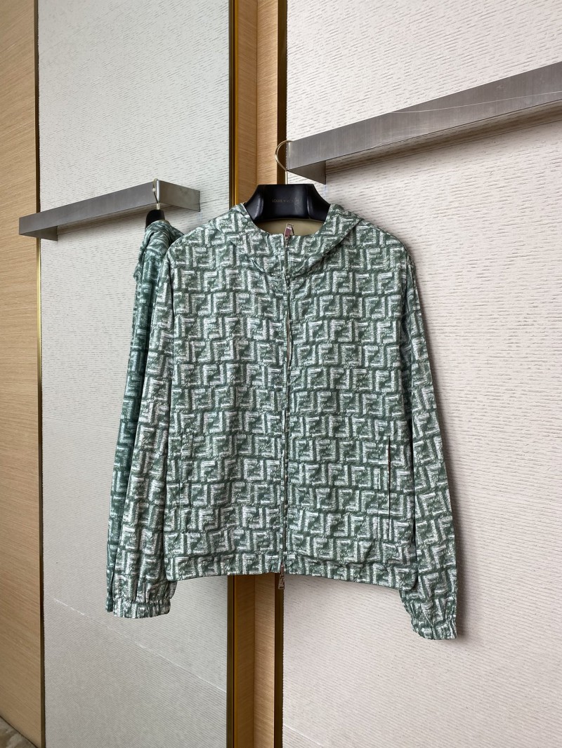 Fendi Green FF Nylon Reversible Jacket 3