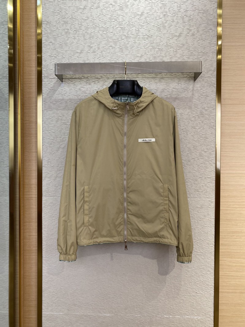 Fendi Green FF Nylon Reversible Jacket 4