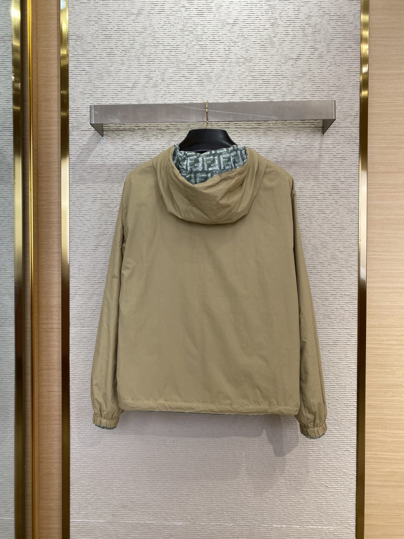Fendi Green FF Nylon Reversible Jacket 5