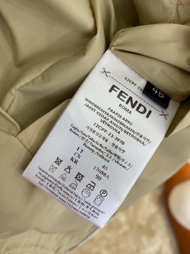 Fendi Green FF Nylon Reversible Jacket 8