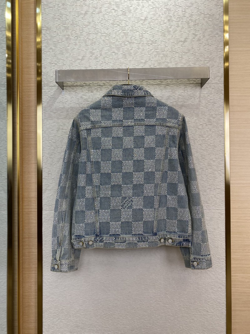 LV Hot Diamond Tessellated Denim Jacket 1