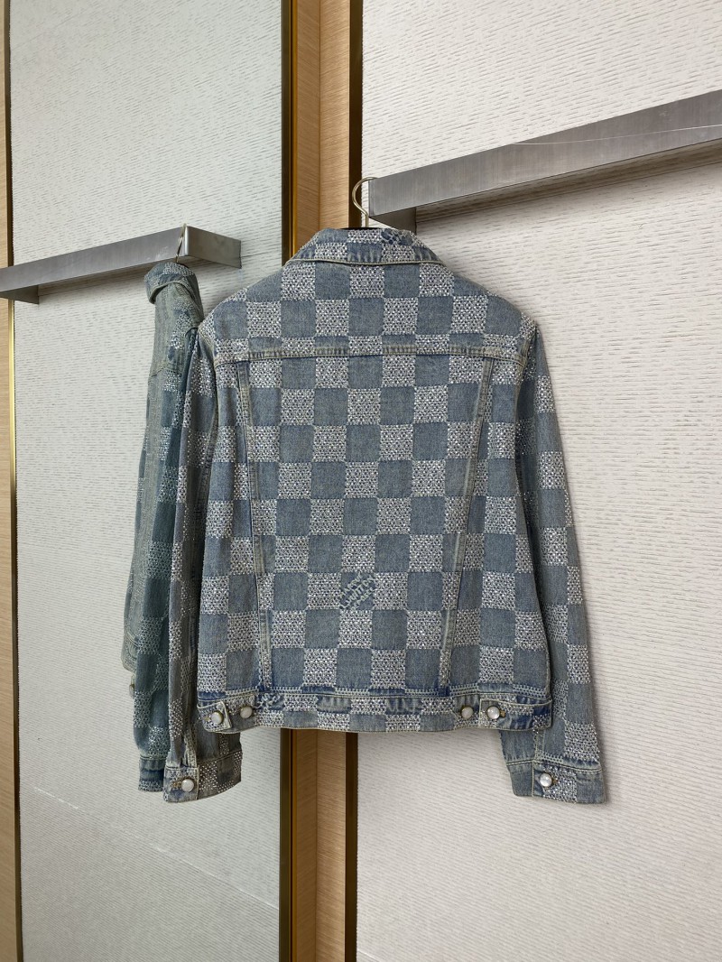 LV Hot Diamond Tessellated Denim Jacket 5