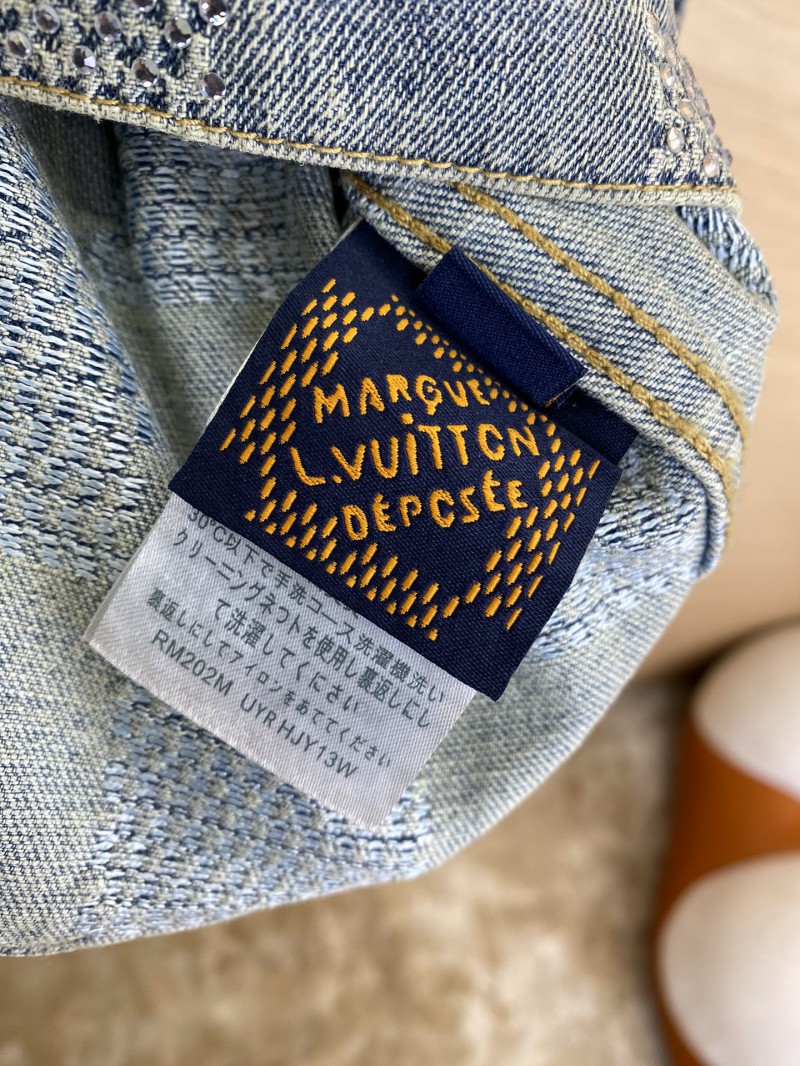 LV Hot Diamond Tessellated Denim Jacket 8