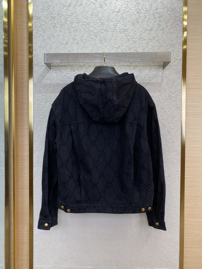 LV Burnout Hooded Denim Jacket 1