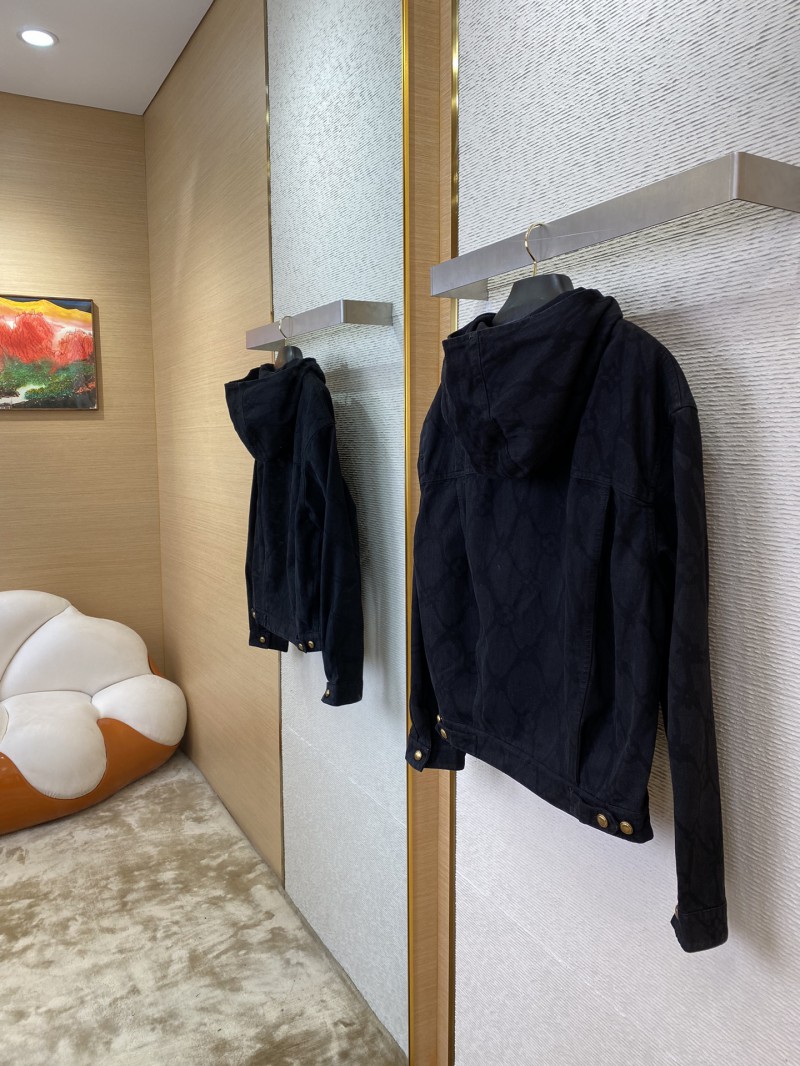 LV Burnout Hooded Denim Jacket 3