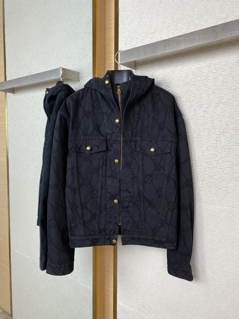 LV Burnout Hooded Denim Jacket 4