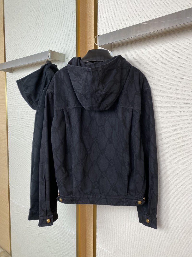 LV Burnout Hooded Denim Jacket 5