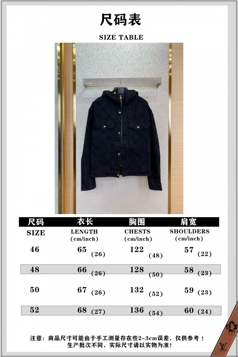 LV Burnout Hooded Denim Jacket 9