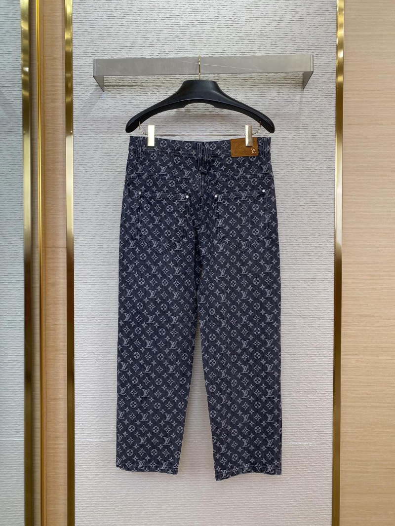 LV Jacquard Denim Trousers 1