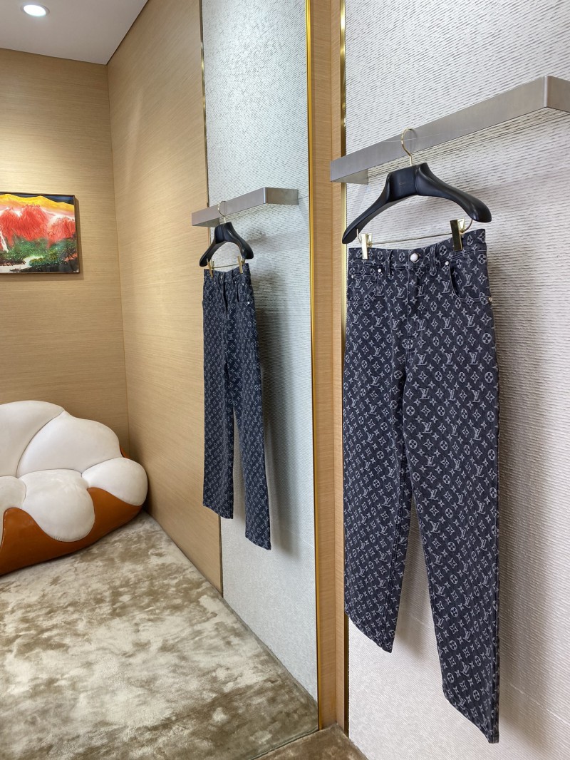 LV Jacquard Denim Trousers 2