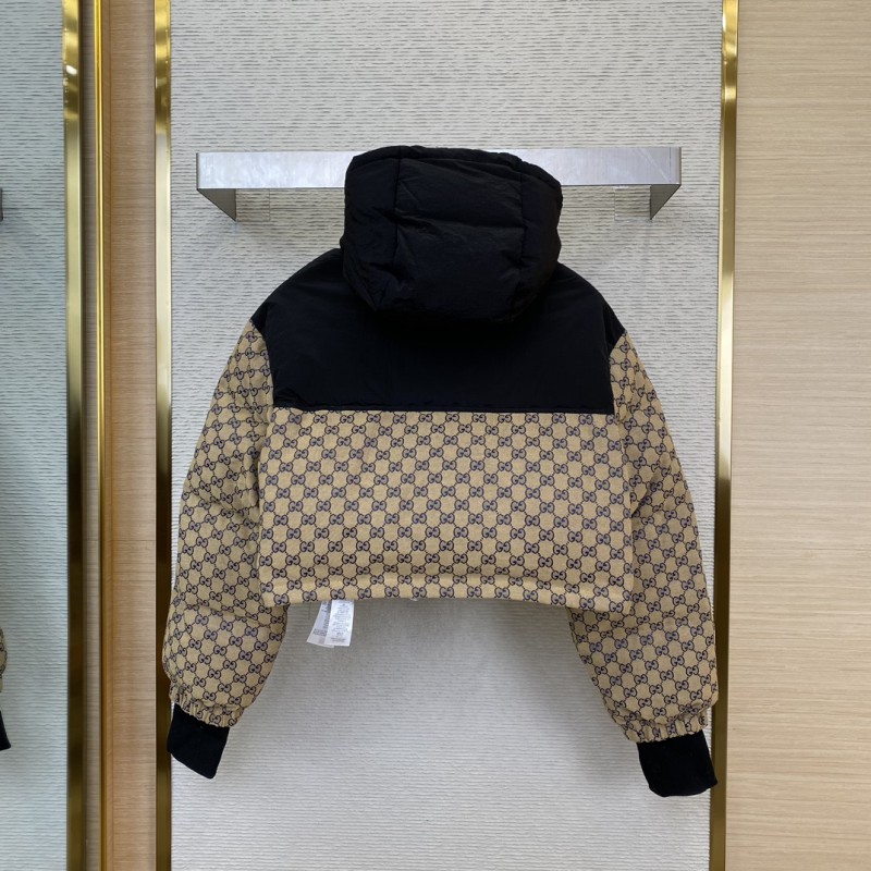 Gucci Printed Jacquard Removable Down Jacket Blue 2