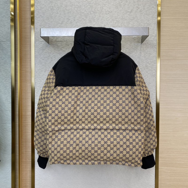 Gucci Printed Jacquard Removable Down Jacket Blue 4