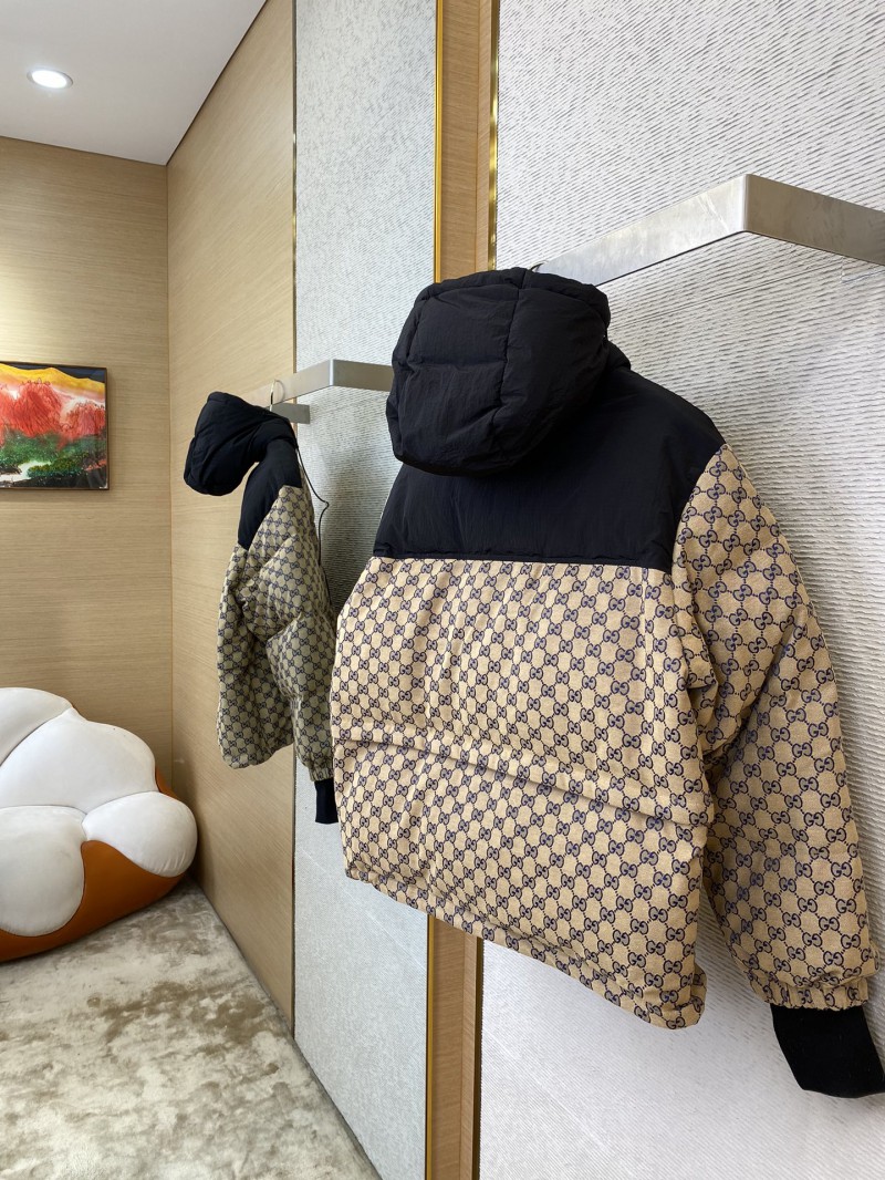 Gucci Printed Jacquard Removable Down Jacket Blue 5