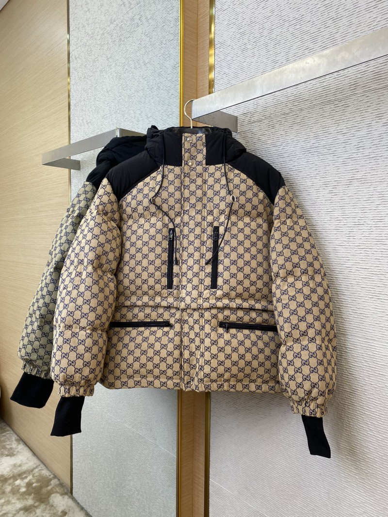 Gucci Printed Jacquard Removable Down Jacket Blue 6