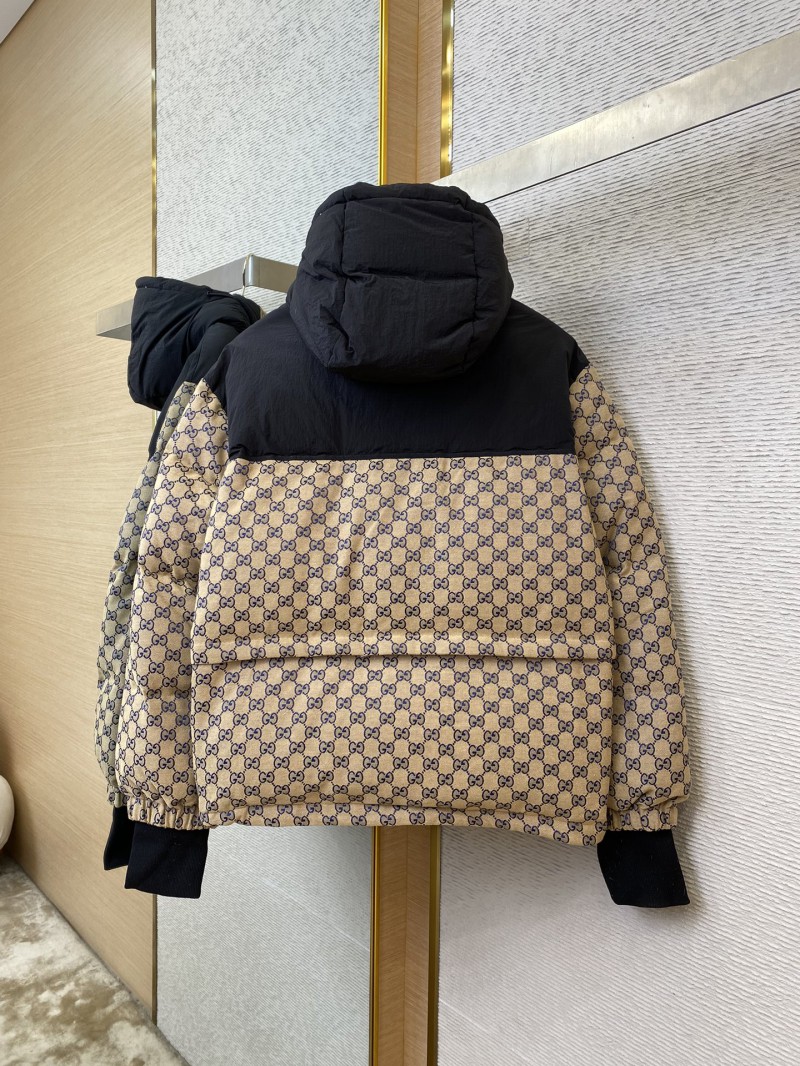 Gucci Printed Jacquard Removable Down Jacket Blue 7