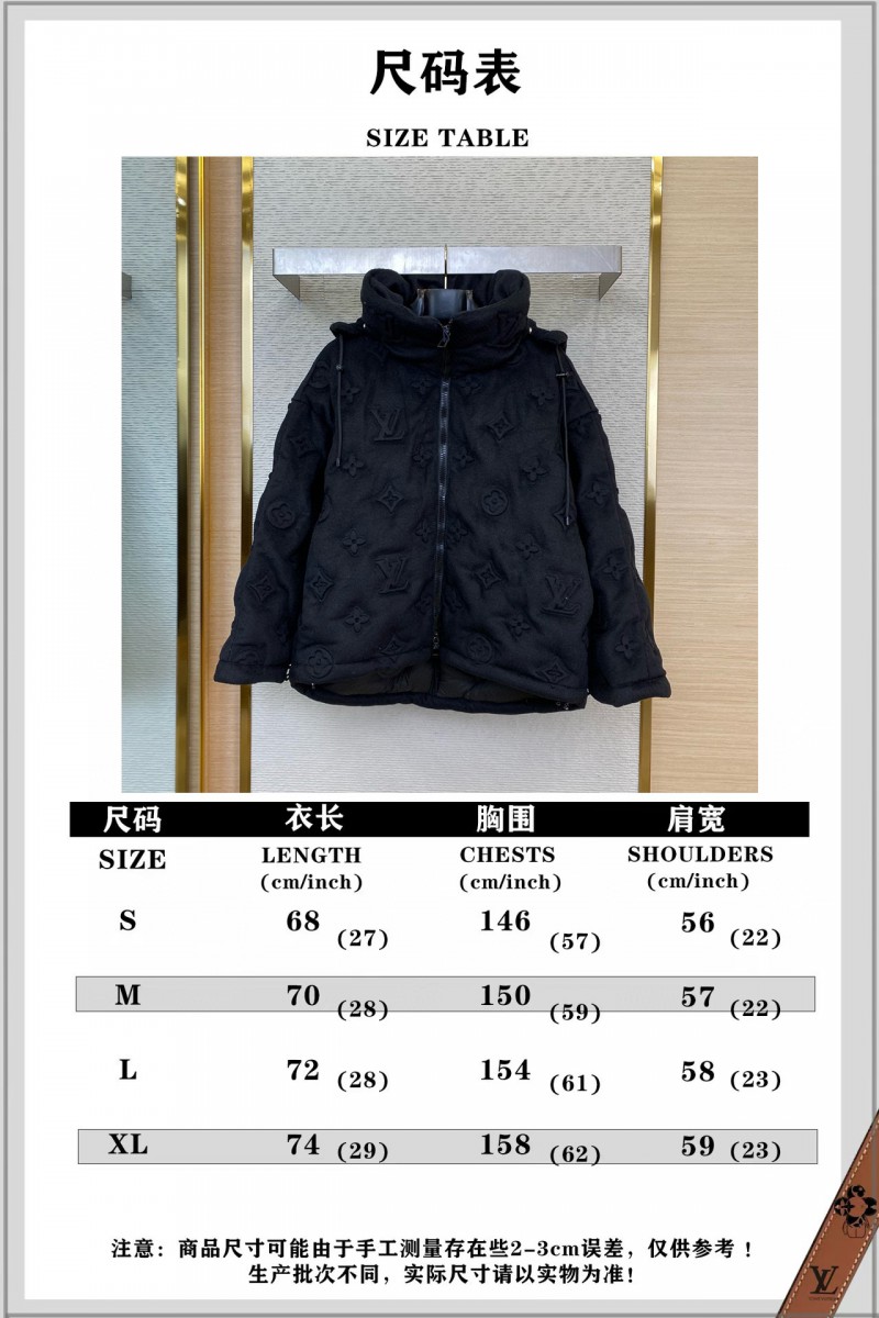 LV Steel Printed Old Flower Down Jacket 9