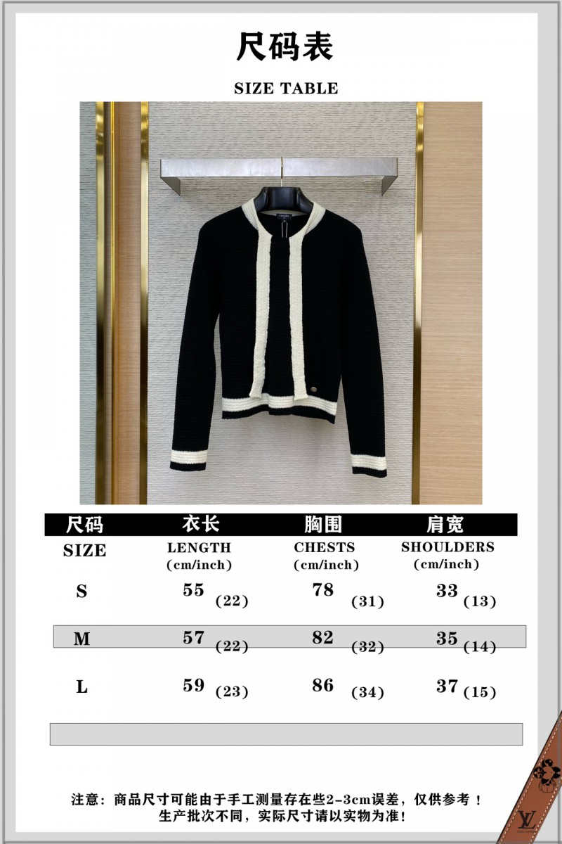 Chanel Ribbon Tie Knit Shirt Black 9