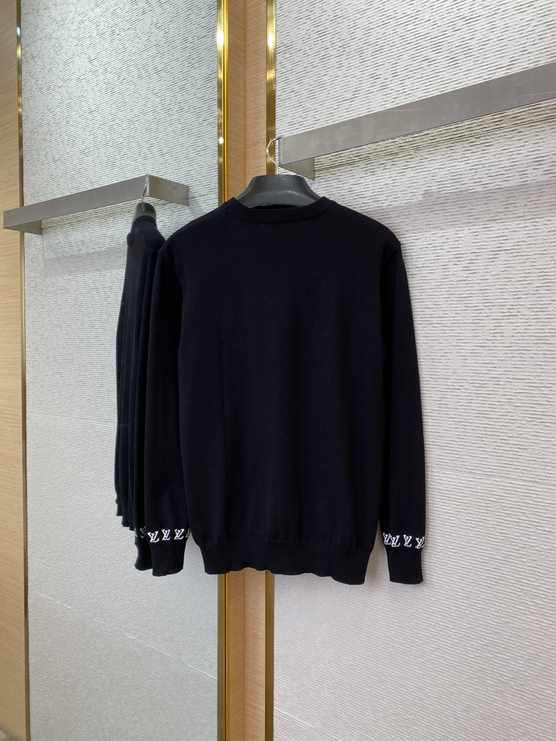 LV logo monogrammed crew neck jumper 5