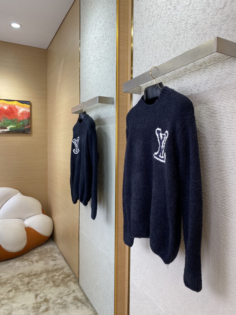 LV logo appliqu??d jumper navy blue 2