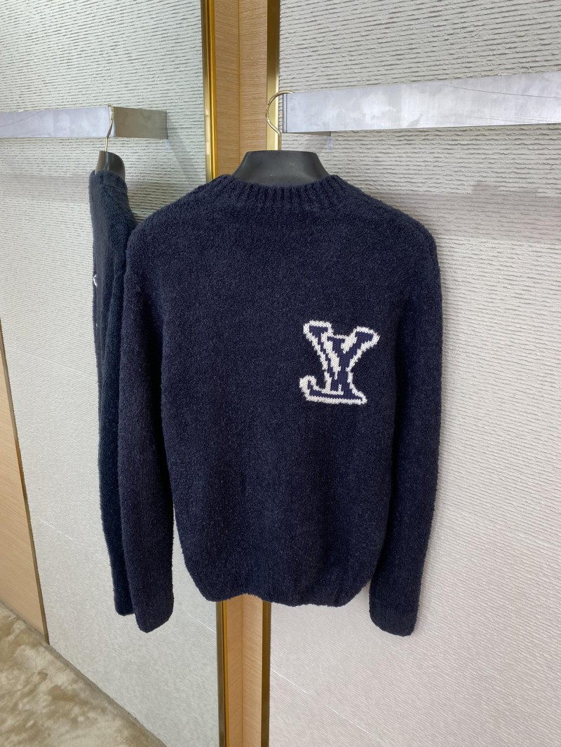 LV logo appliqu??d jumper navy blue 7
