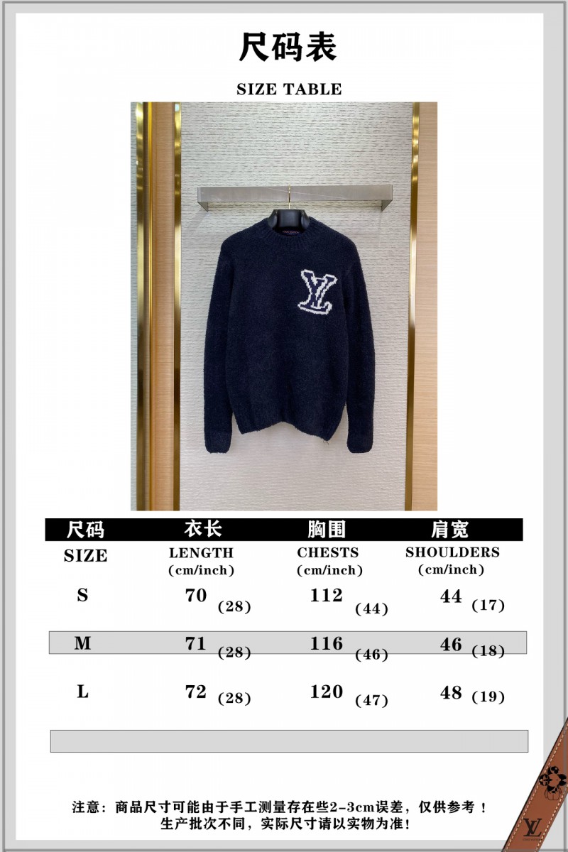 LV logo appliqu??d jumper navy blue 9
