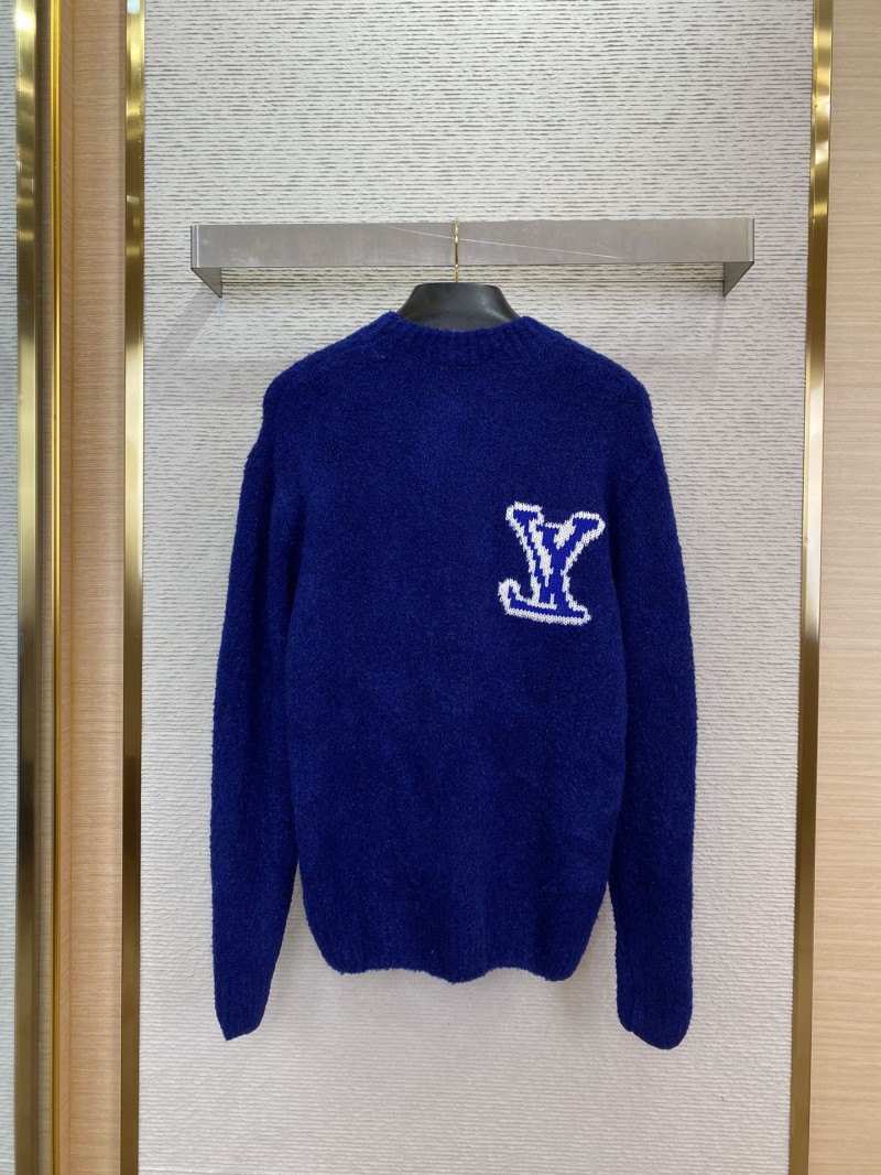 LV logo appliqu??d jumper blue 1