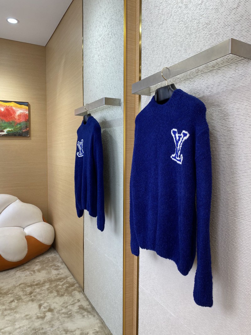 LV logo appliqu??d jumper blue 2