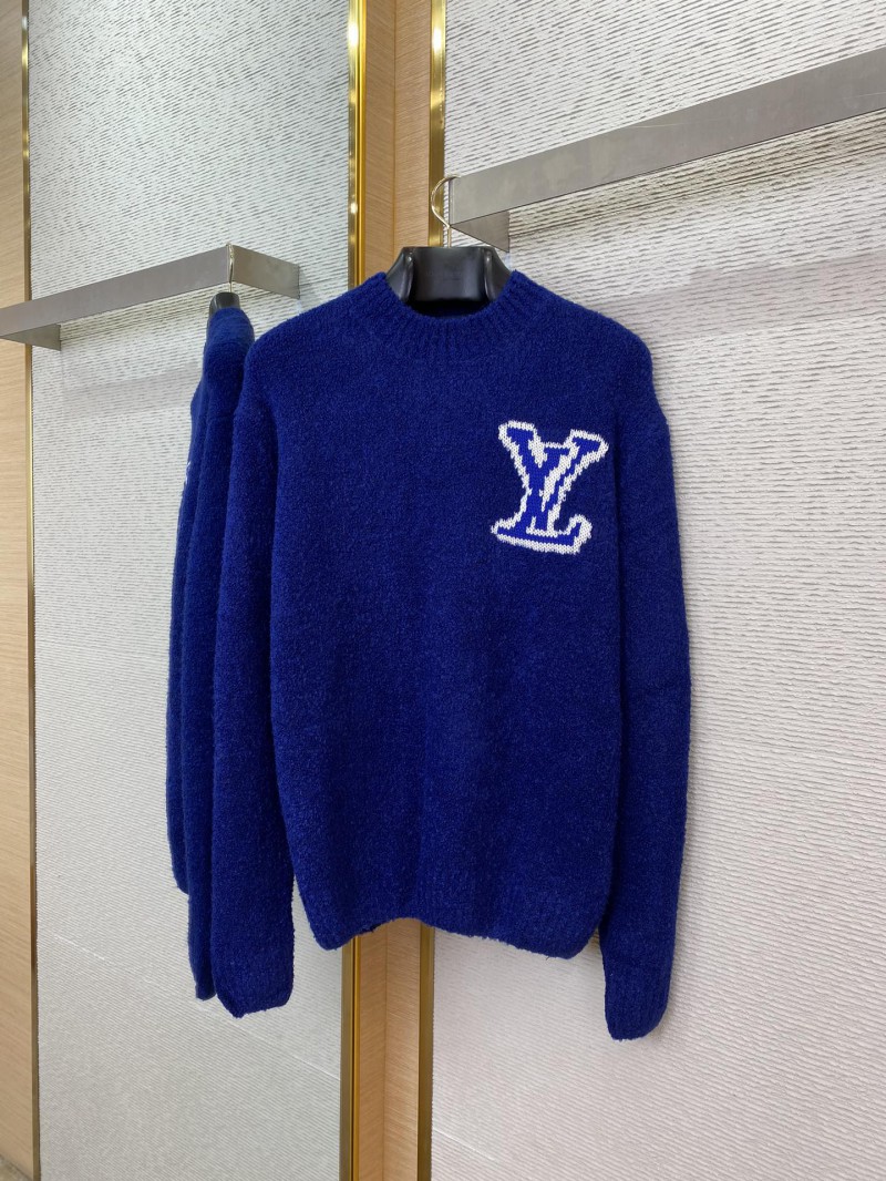 LV logo appliqu??d jumper blue 4