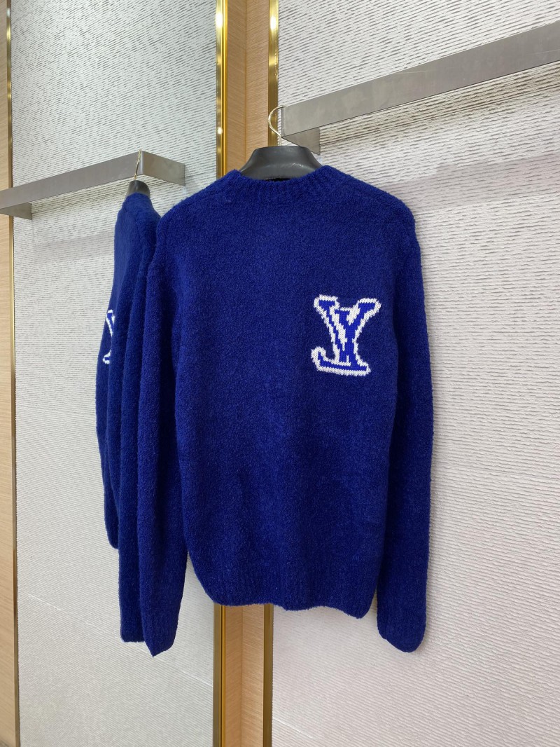 LV logo appliqu??d jumper blue 5