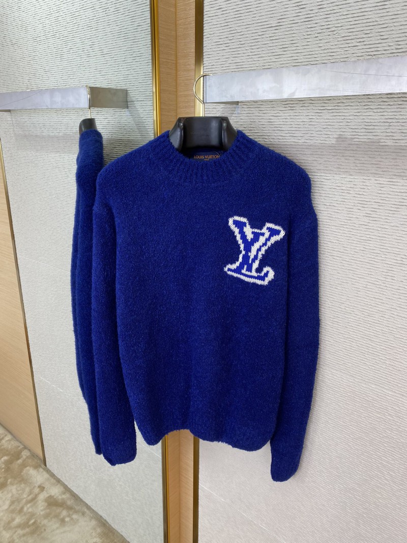 LV logo appliqu??d jumper blue 6