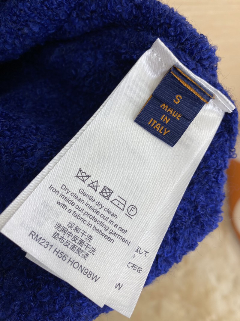 LV logo appliqu??d jumper blue 8