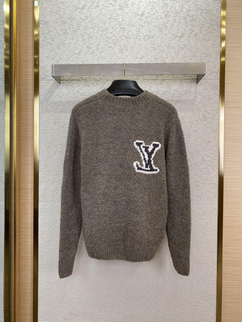 LV logo appliqu??d jumper grey 1