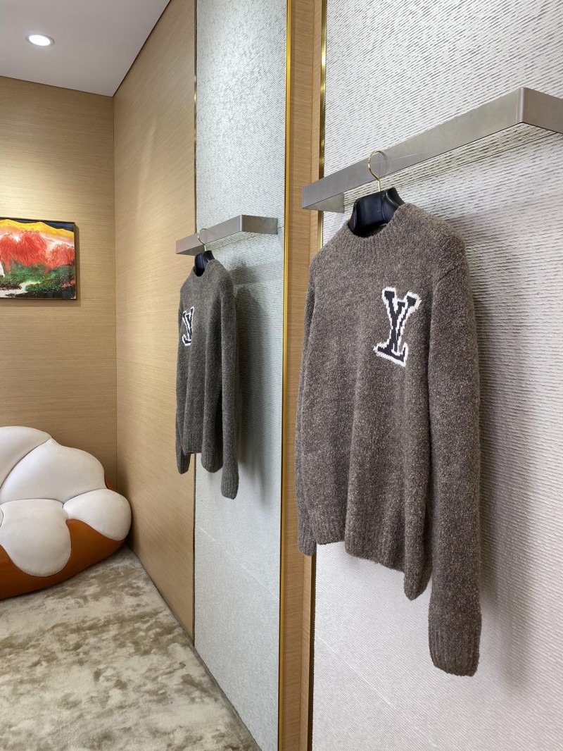 LV logo appliqu??d jumper grey 2