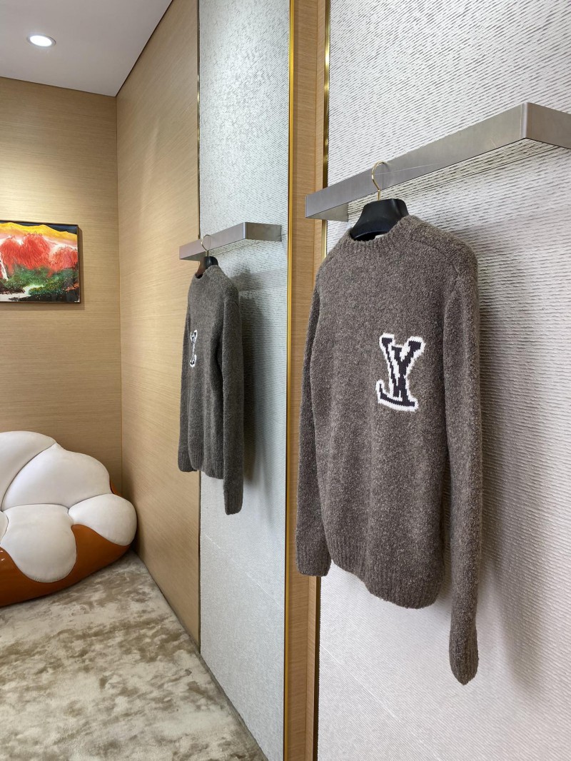 LV logo appliqu??d jumper grey 3