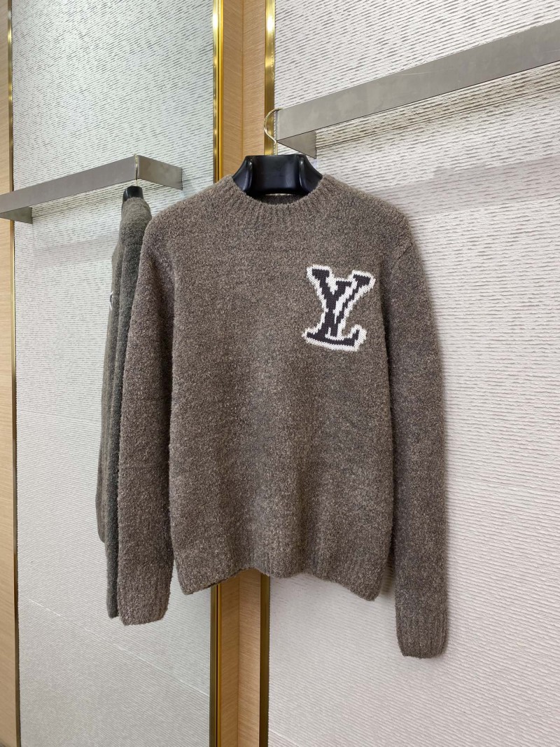LV logo appliqu??d jumper grey 4