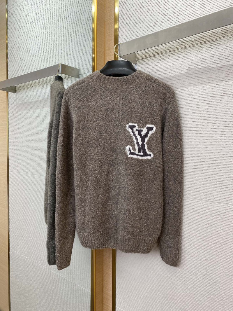 LV logo appliqu??d jumper grey 5