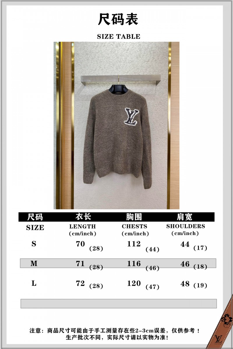 LV logo appliqu??d jumper grey 9