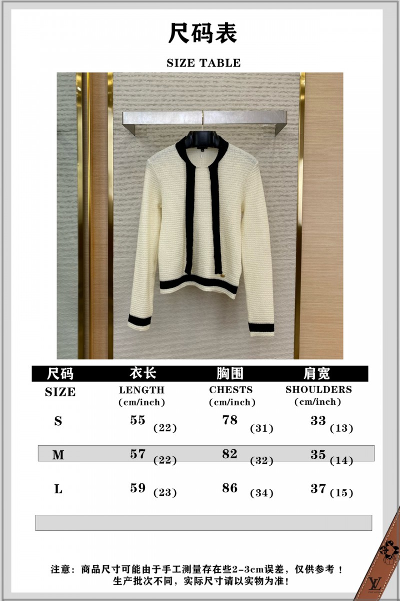Chanel Ribbon Bow Tie Knit Shirt White 9