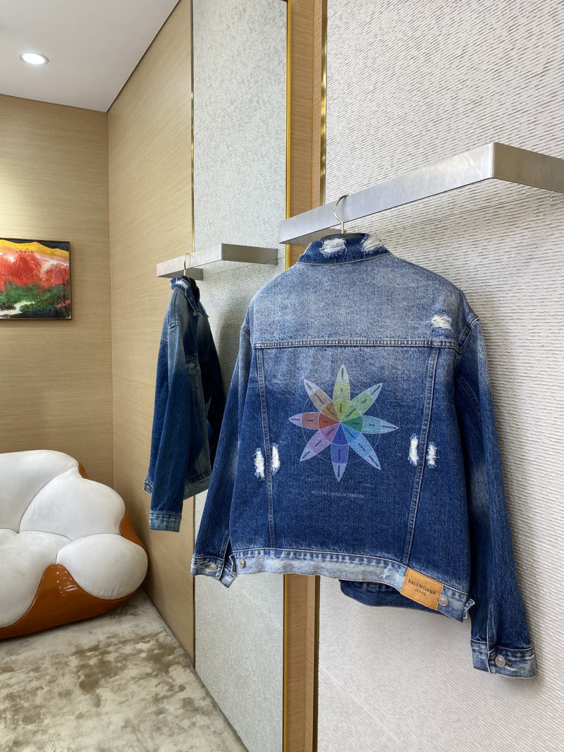 Balenciaga Printed Denim Jacket 2
