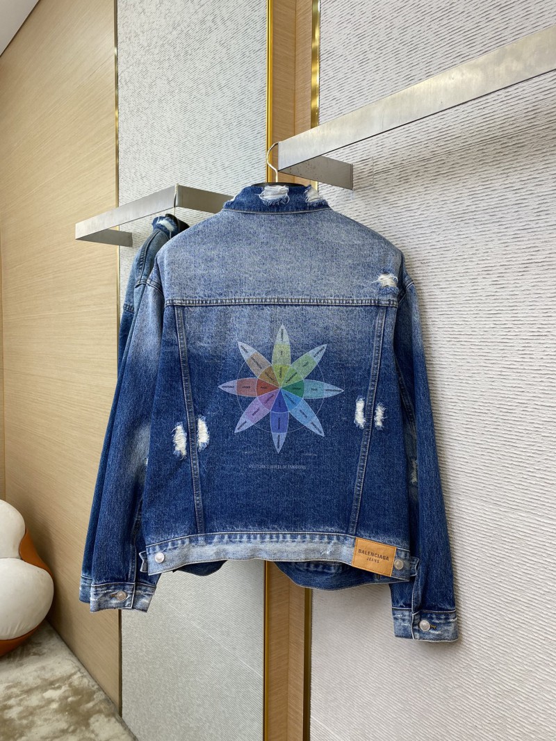 Balenciaga Printed Denim Jacket 4