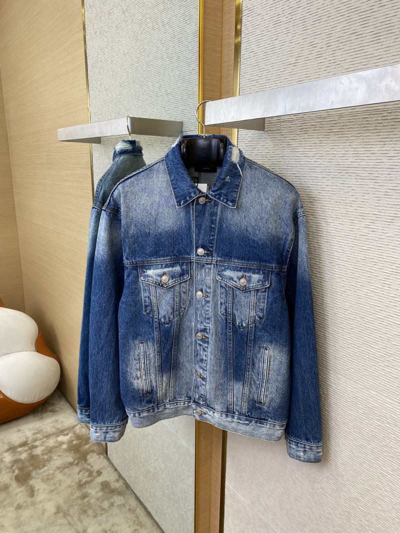 Balenciaga Printed Denim Jacket 6