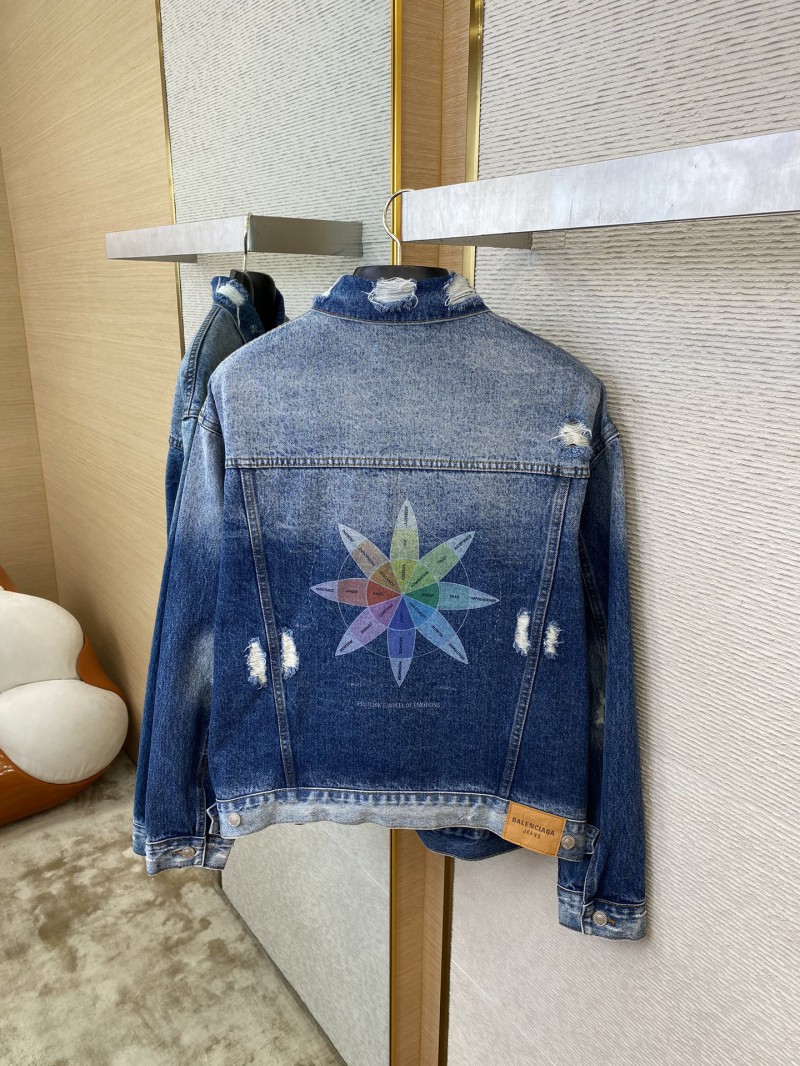 Balenciaga Printed Denim Jacket 7